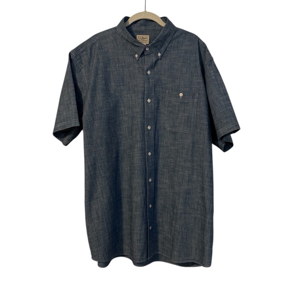 L.L. Bean Gray Traditional Fit Shirt - Picture 2 of 8